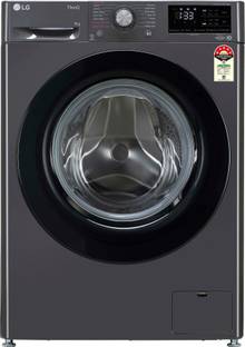 LG 9 kg Fully Automatic Front Load Washing Machine with In-built Heater Black