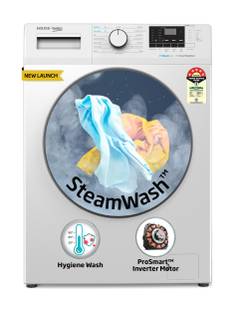Voltas Beko by A Tata Product 7 kg 5 Star Fully Automatic Front Load Washing Machine with In-built Hea...