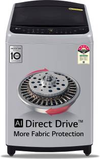 LG 9 kg 5 Star, AI Direct Drive Technology, 6 Motion Direct Drive Fully Automatic Top Load Washing Machine Silver