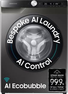 Samsung 8 kg 5 star, AI Control, AI Eco Bubble, Wi-Fi Fully Automatic Front Load Washing Machine with ...
