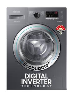 Samsung 7 kg 5 star, EcoBubble Technology, Hygiene Steam Digital Inverter Fully Automatic Front Load W...