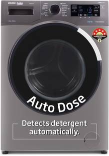 Voltas Beko by A Tata Product 8 kg Fully Automatic Front Load Washing Machine with In-built Heater Grey, Black