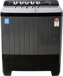 Voltas Beko 12 kg Semi Automatic Top Load Washing Machine Black, Grey
