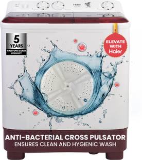 Haier 7 kg Anti Bacterial Vortex Pulsator, 1300 RPM, Spray Function, Wash Programs, Magic Filter, Rat ...