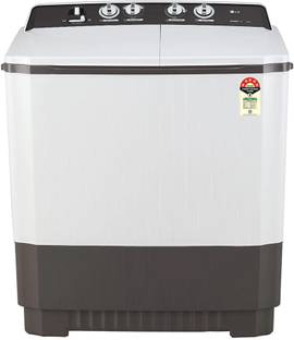 LG 10 kg Semi Automatic Top Load Washing Machine Grey, White