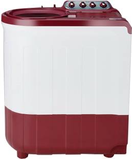 Whirlpool 8 kg Semi Automatic Top Load Washing Machine Red, White