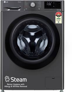 LG 9 kg with Wi-Fi Enabled Fully Automatic Front Load Washing Machine with In-built Heater Black