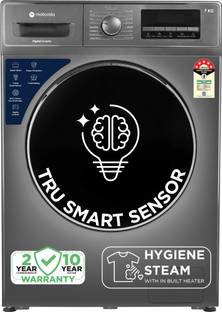 MOTOROLA 7 kg Fully Automatic Front Load Washing Machine with In-built Heater Grey