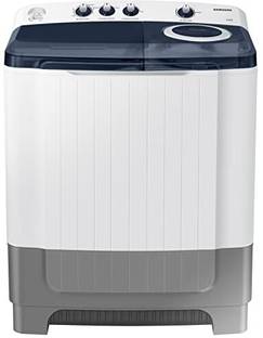 Samsung 8 kg 5 Star Hexa Storm Pulsator Semi Automatic Top Load Washing Machine White, Grey