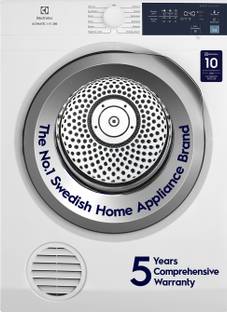 Electrolux 8.5 kg Smart Sensors, Colour Care,Venting Dryer with Reverse Tumbling, White,UltimateCare 300, Dryer White