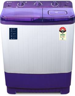 MOTOROLA 7 kg Semi Automatic Top Load Washing Machine White, Purple