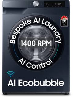 Samsung 12 kg 5 Star, AI Control, AI Ecobubble, Super Speed, Wi-Fi, Hygiene Steam, Digital Inverter Mo...