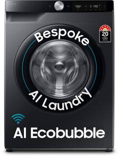 Samsung 12 kg Fully Automatic Front Load Washing Machine with In-built Heater Black, Grey