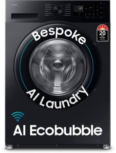 Samsung 12 kg Fully Automatic Front Load Washing Machine with In-built Heater Black, Grey