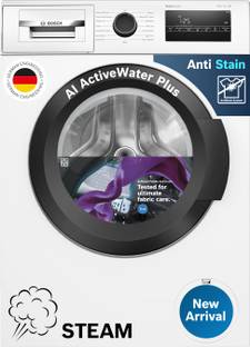 BOSCH 8 kg Fully Automatic Front Load Washing Machine with In-built Heater White