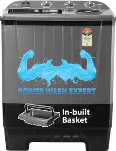 ONIDA 8 kg 5 star Hexafin Pulsator Inbuilt Basket 1450 RPM Semi Automatic Top Load Washing Machine Gre...