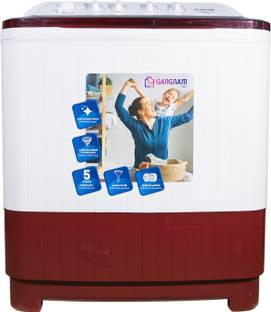 Gangnam Street 7.8 kg Semi Automatic Top Load Washing Machine Red, White