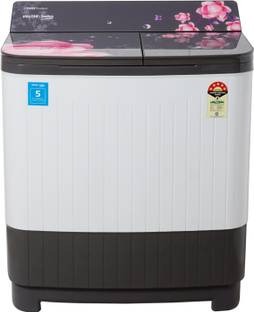 Voltas Beko 8 kg Semi Automatic Top Load Washing Machine Grey, White