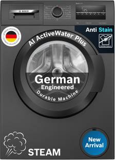 BOSCH 7 kg Fully Automatic Front Load Washing Machine Black, Grey