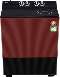 LG 11 kg Semi Automatic Top Load Washing Machine Black, Maroon