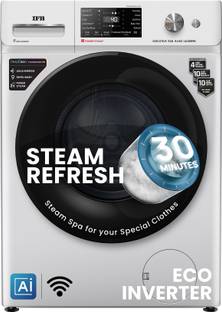 IFB 9 kg 5 Star with Steam Refresh program, 9 Swirl Wash, Eco Inverter, with AI Fully Automatic Front Load Washing Machine with In-built Heater Black, Silver