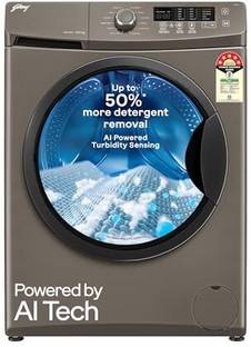 Godrej 8 kg With AI Tech, Steam Wash, Fully Automatic Front Load Washing Machine Grey
