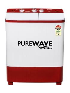 Sharp 7 kg Semi Automatic Top Load Washing Machine Red, White