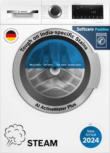 BOSCH 9 kg Fully Automatic Front Load Washing Machine with In-built Heater White