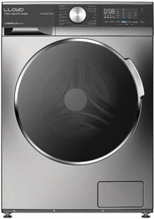 Lloyd 10 kg Fully Automatic Front Load Washing Machine with In-built Heater Black