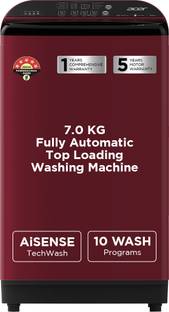 Acer 7 kg Fully Automatic Top Load Washing Machine Maroon
