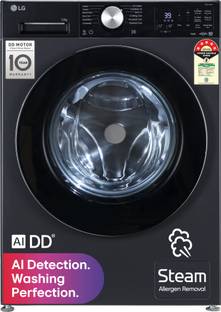 LG 12 kg Fully Automatic Front Load Washing Machine with In-built Heater Grey