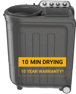 Whirlpool 9 kg 5 Star Magic Clean and Faster Drying Semi Automatic Top Load Washing Machine Grey