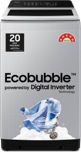 SAMSUNG 7 kg 5 star, Ecobubble, Digital Inverter, Fully Automatic Top Load Washing Machine Grey