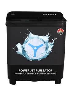 Haier 10 kg Toughened Glass, Anti Bacterial Vortex Pulsator, 1300 RPM, Spray Function, Wash Programs, ...