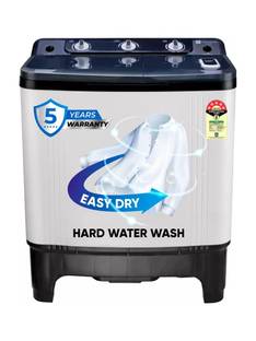 realme TechLife 7 kg 5 Star rating Semi Automatic Top Load Washing Machine White, Black