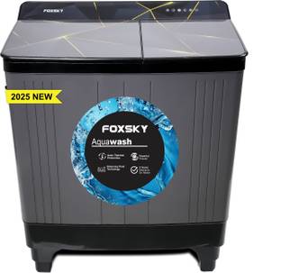 FOXSKY 7 kg Semi Automatic Top Load Washing Machine Grey