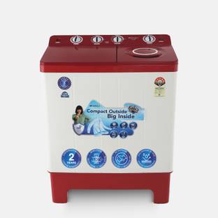 Sansui 9 kg Semi Automatic Top Load Washing Machine Red
