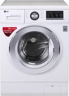LG 8 kg Fully Automatic Front Load Washing Machine with In-built Heater White