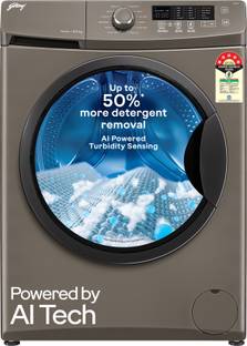 Godrej 8 kg With AI Tech, Steam Wash, Fully Automatic Front Load Washing Machine Grey