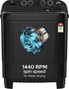 Godrej 10 kg 5 Star Aquajet Pulsator, Drying at 1400 RPM Speed, Spin Shower, Semi Automatic Top Load W...