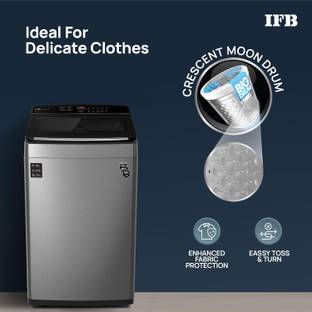 IFB 7 kg Fully Automatic Top Load Washing Machine with In-built Heater Grey