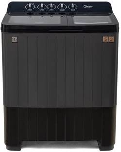 Midea 12 kg Semi Automatic Top Load Washing Machine Grey