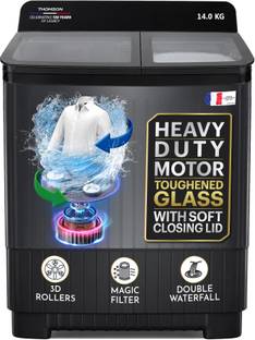 Thomson 14 kg 5 Star Aqua MagicToughened Glass with soft closure, Heavy Duty Motor, Magic Filter, Adva...