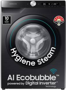 Samsung 7 kg with Steam ,Wi-Fi Enabled Fully Automatic Front Load Washing Machine Black