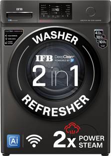 IFB 9 kg 5 Star with Steam Refresh program, 9 Swirl Wash, Eco Inverter, Touch Panel with AI Fully Auto...