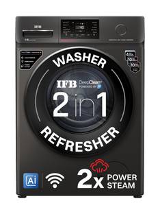 IFB 9 kg with 9 Swirl Wash, 2x Power Steam, 30 Min Steam Refresh Program, Eco Inverter Motor, WiFi Ena...