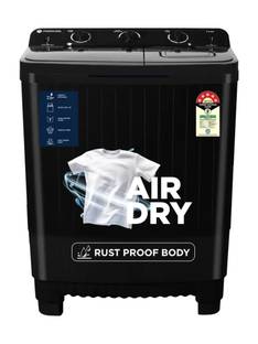 MOTOROLA 7.5 kg 5 star rating Midnight Series Semi Automatic Top Load Washing Machine Black