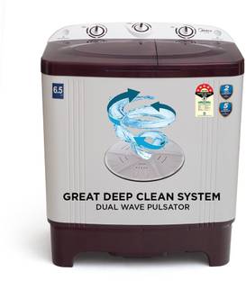 Midea 6.5 kg 5 Star Rust Proof Body ,Rat Away Feature Semi Automa