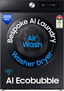 Samsung 12/7 kg Washer with Dryer 5 Star, AI EcoBubble, AI Control, AI Energy Mode, Air Wash, Super Sp...