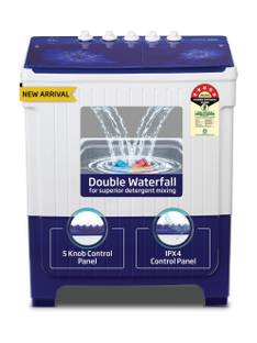 Voltas Beko by A Tata Product 9.5 kg 5 Star Semi Automatic Top Load Washing Machine Blue